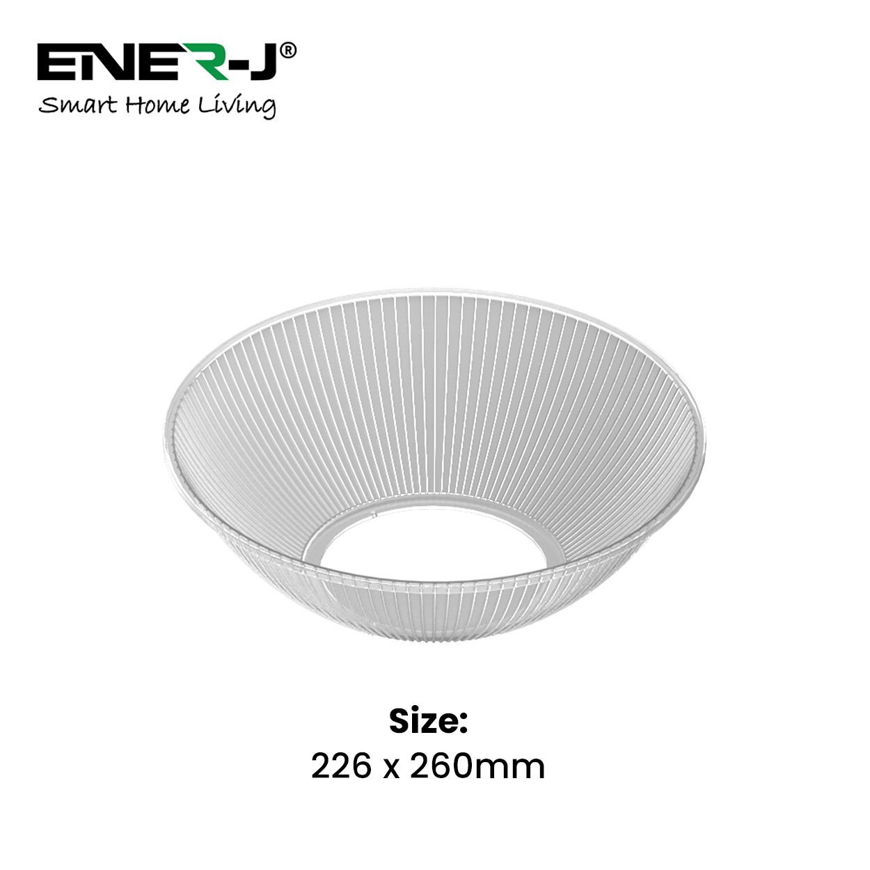 Ener-j PC Highbay Reflector for PREMIUM UFO Highbay, Dimension: 226 x 260mm, Beam Angle 90°