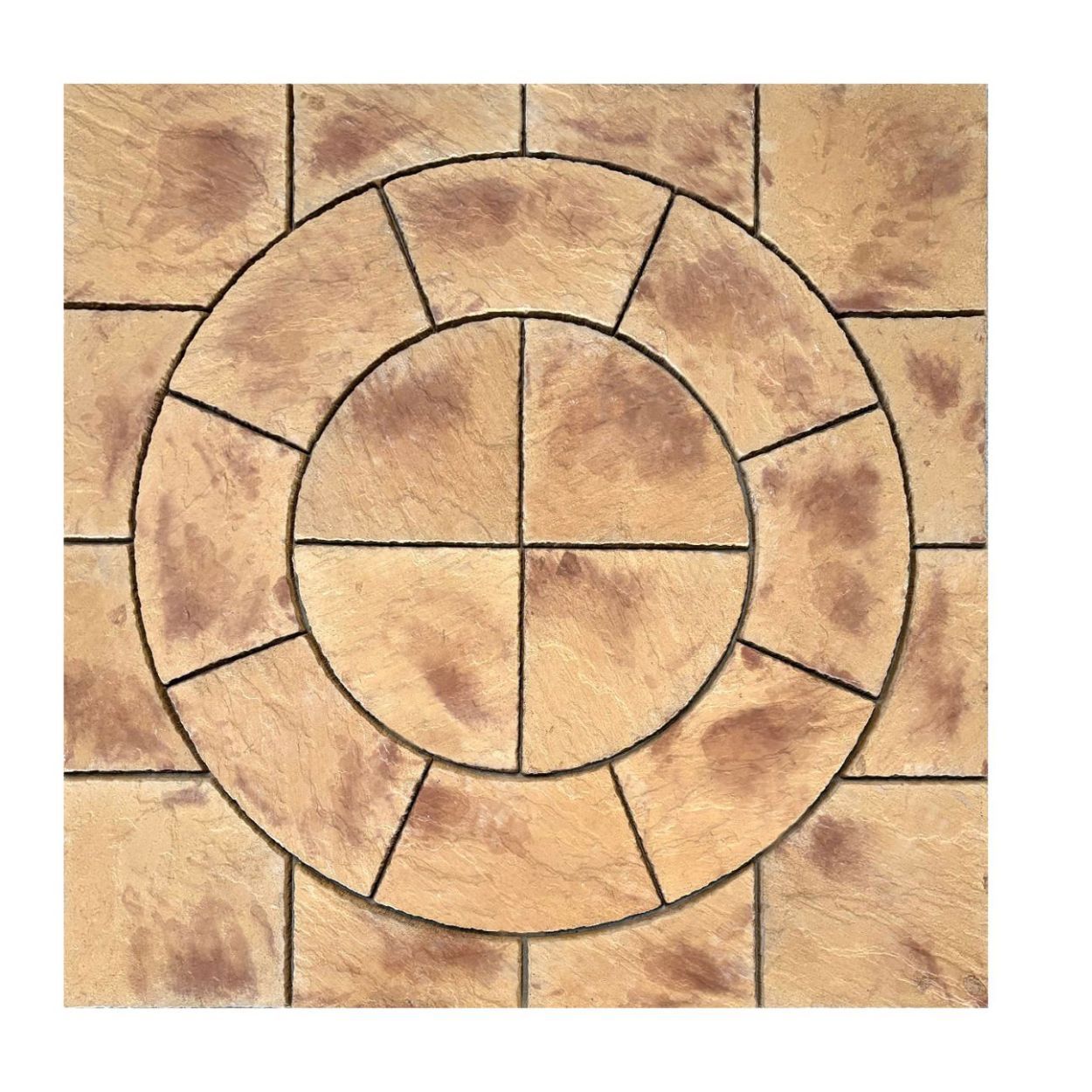 Chapterstone Chalice Circle Squared Off Pack 2.7x 2.7m Honey Brown 
