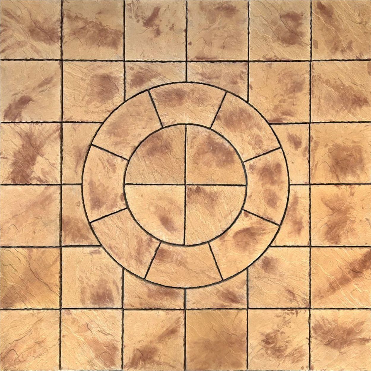 Chapterstone Chalice Circle Squared Off Pack 2.7x 2.7m Honey Brown