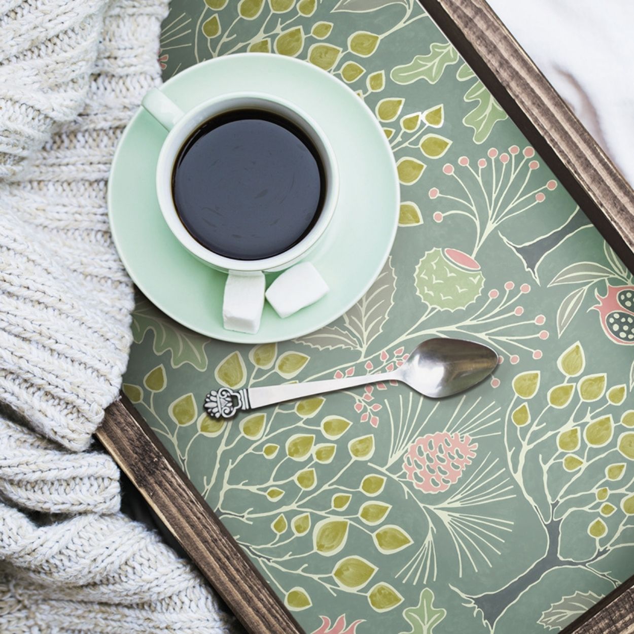 Groovy Garden Navy Peel & Stick Wallpaper