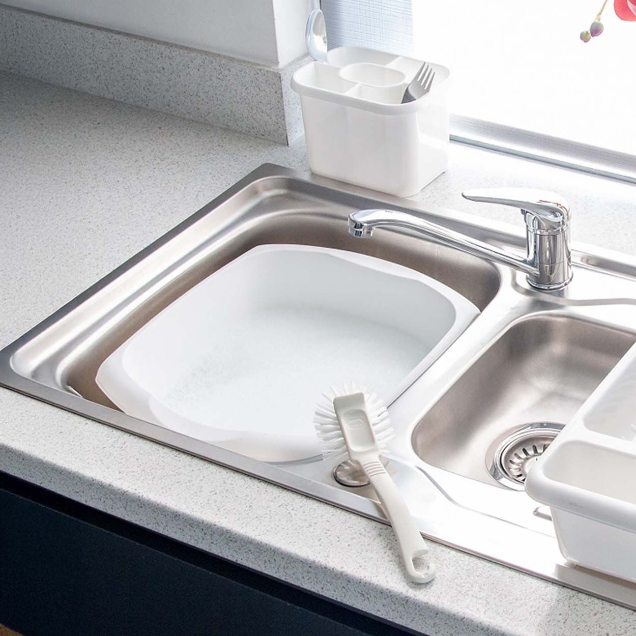 9.5L RECTANGULAR BOWL - WHITE