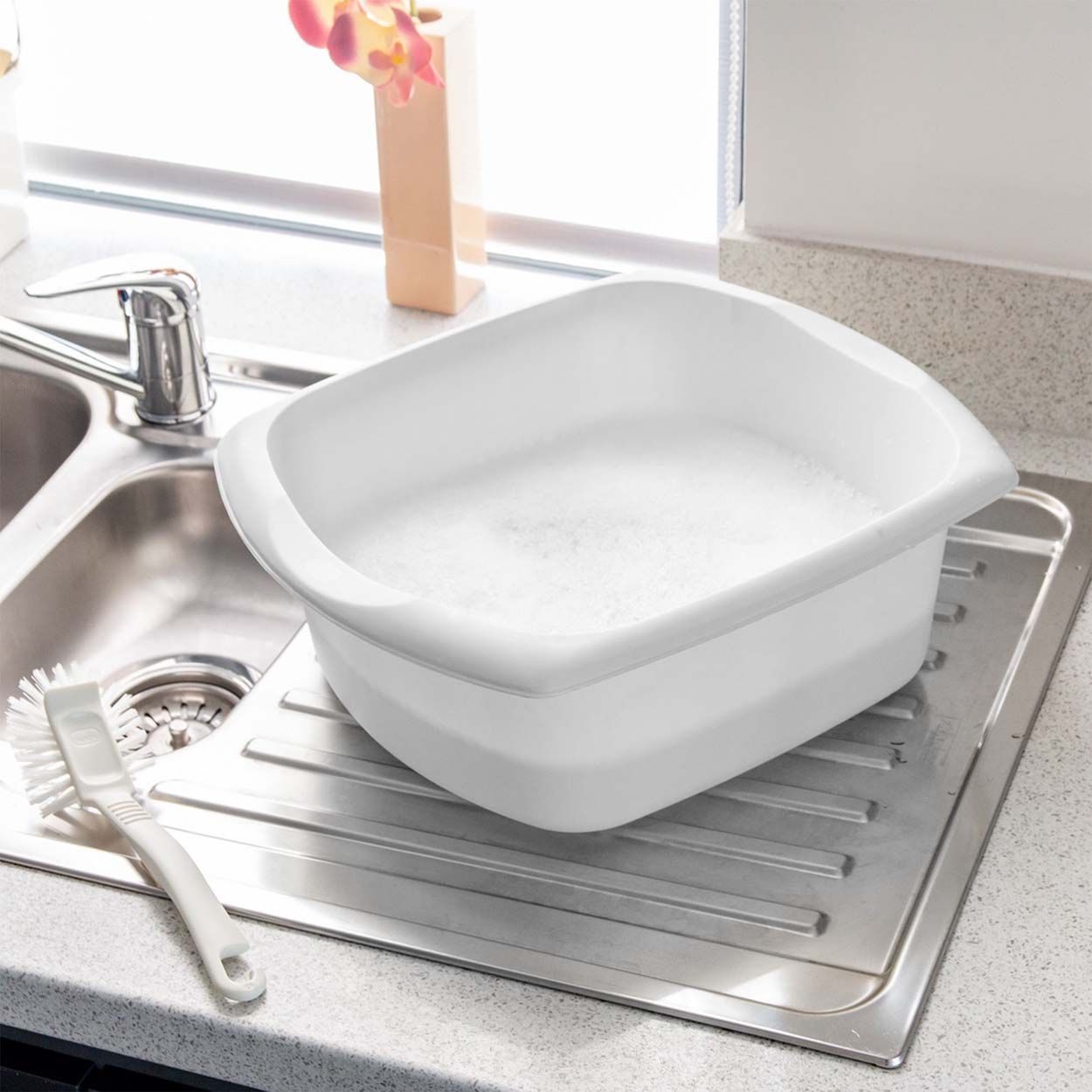 9.5L RECTANGULAR BOWL - WHITE