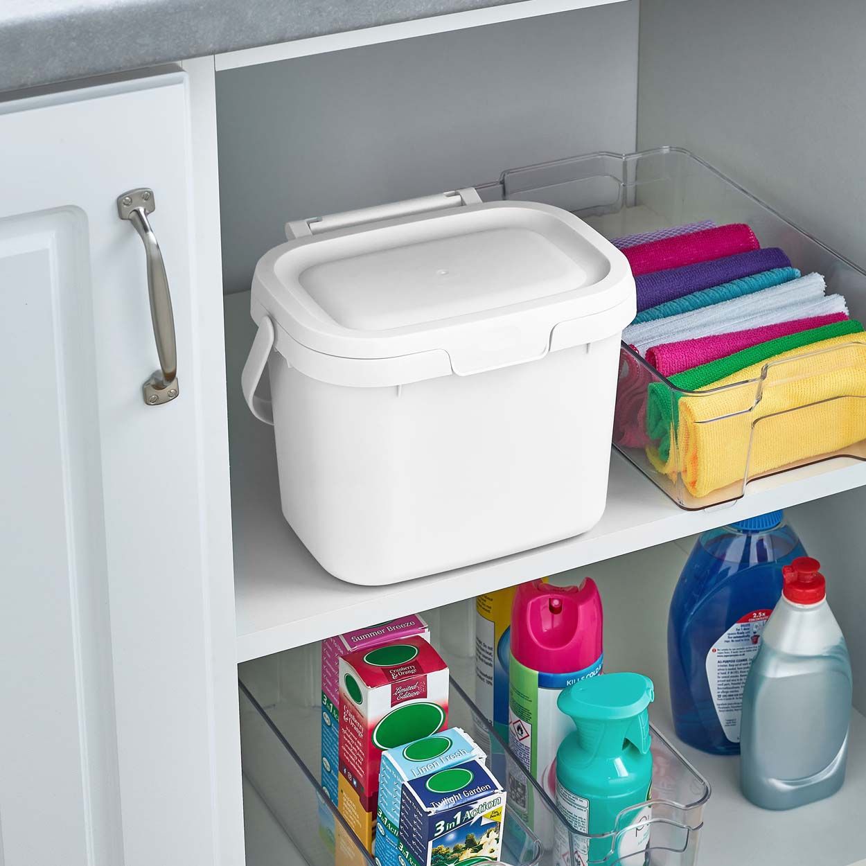 4 LTR KITCHEN CADDY -  WHITE