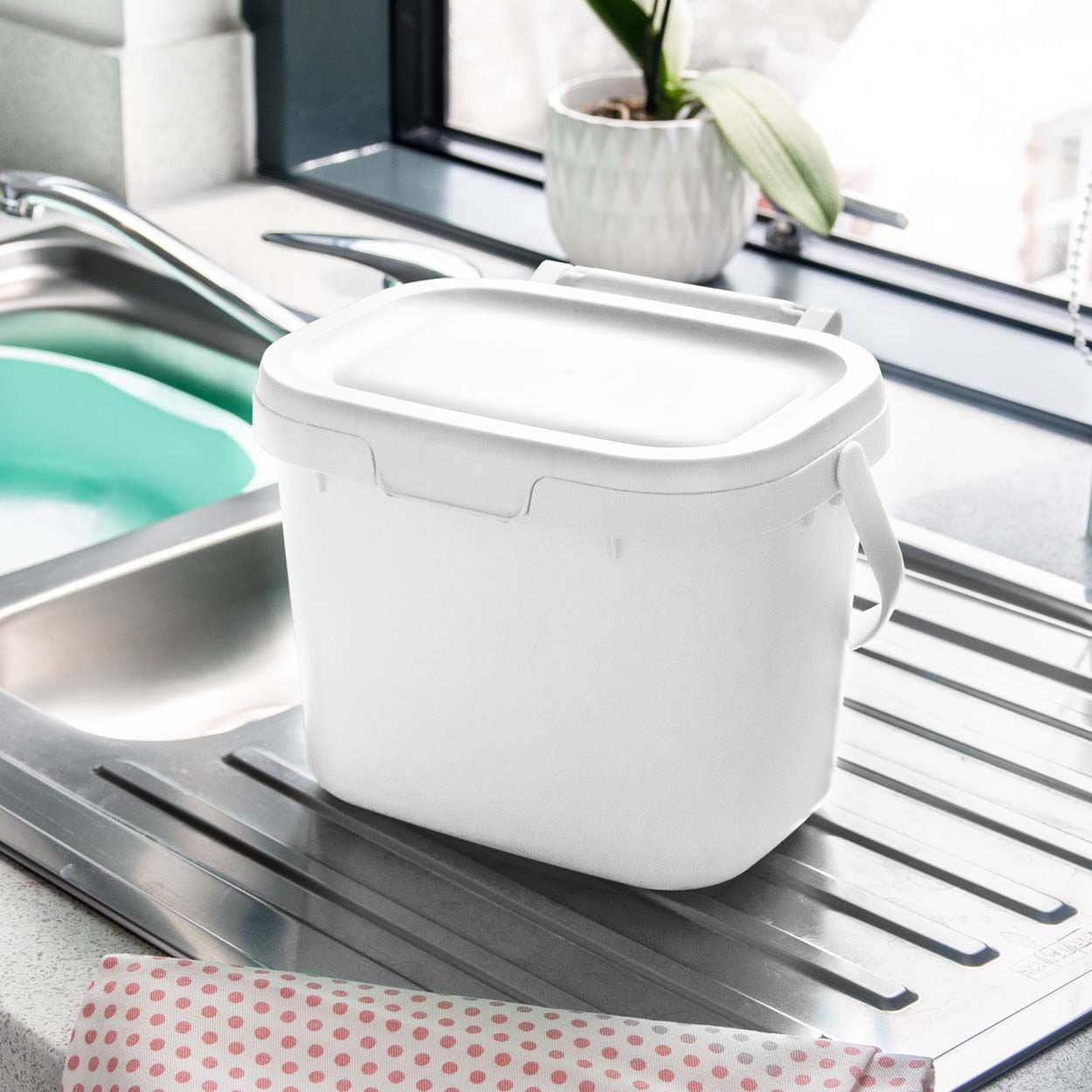 4 LTR KITCHEN CADDY -  WHITE