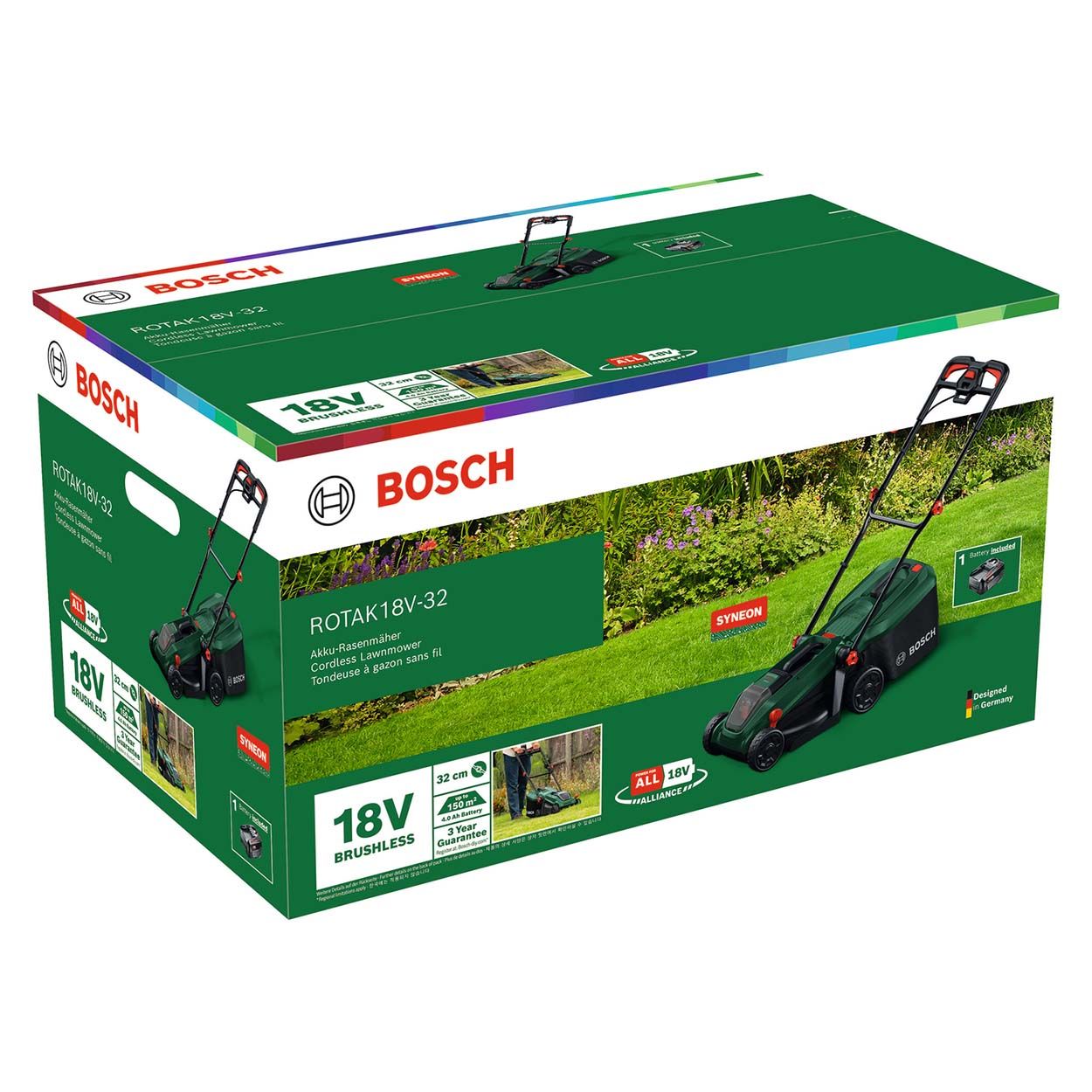 Bosch Rotak 18V-32 Cordless Lawnmower