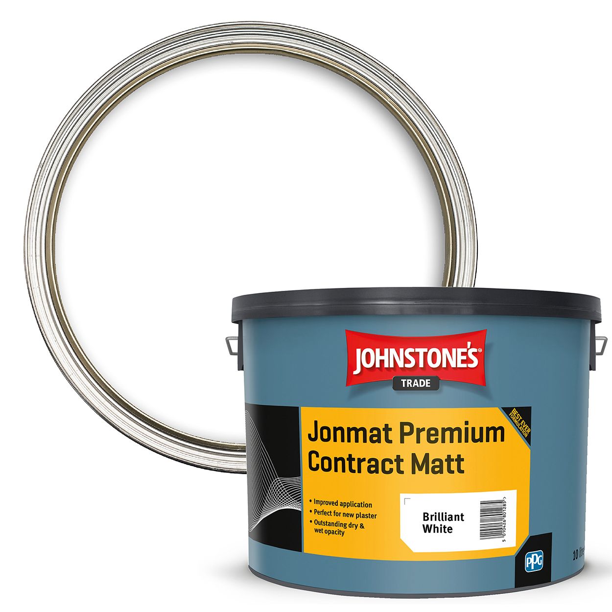 Johnstone's Trade - Jonmat Premium Contract Matt Paint - Brilliant White - 10L