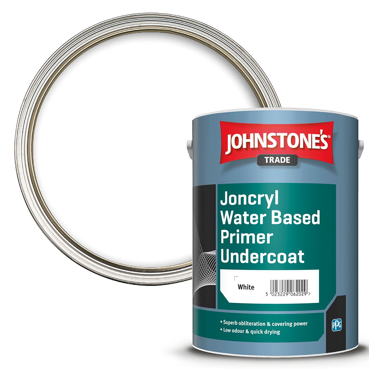 Johnstone's Trade - Joncryl Water Based Primer Undercoat - Brilliant White - 5L