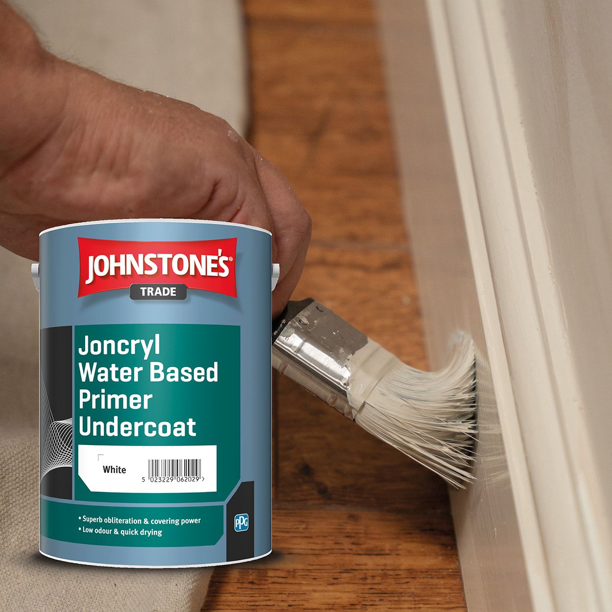 Johnstone's Trade - Joncryl Water Based Primer Undercoat - Brilliant White - 5L