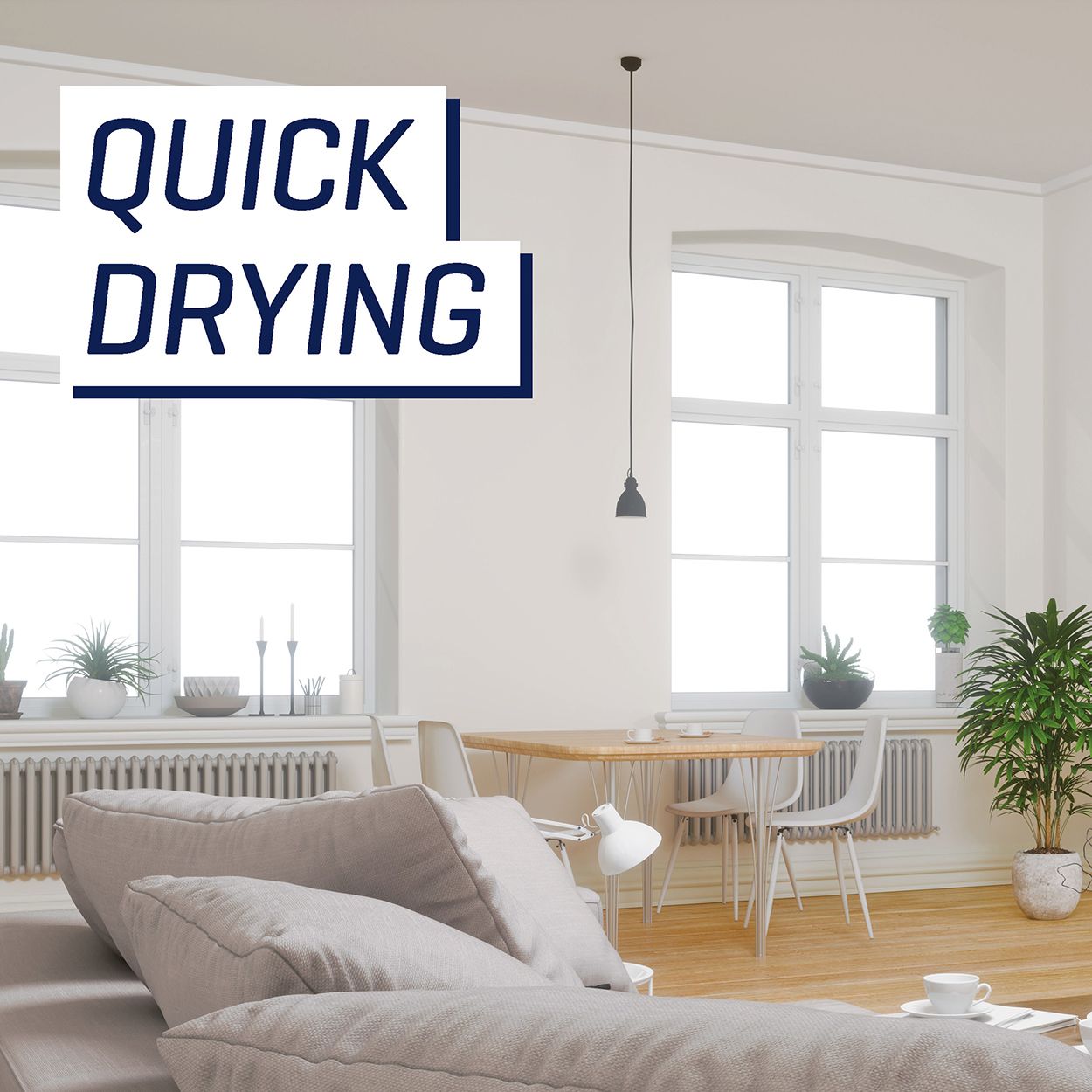 Johnstone's Trade - Wood & Metal Paint - Water Based Undercoat - Brilliant White -1L
