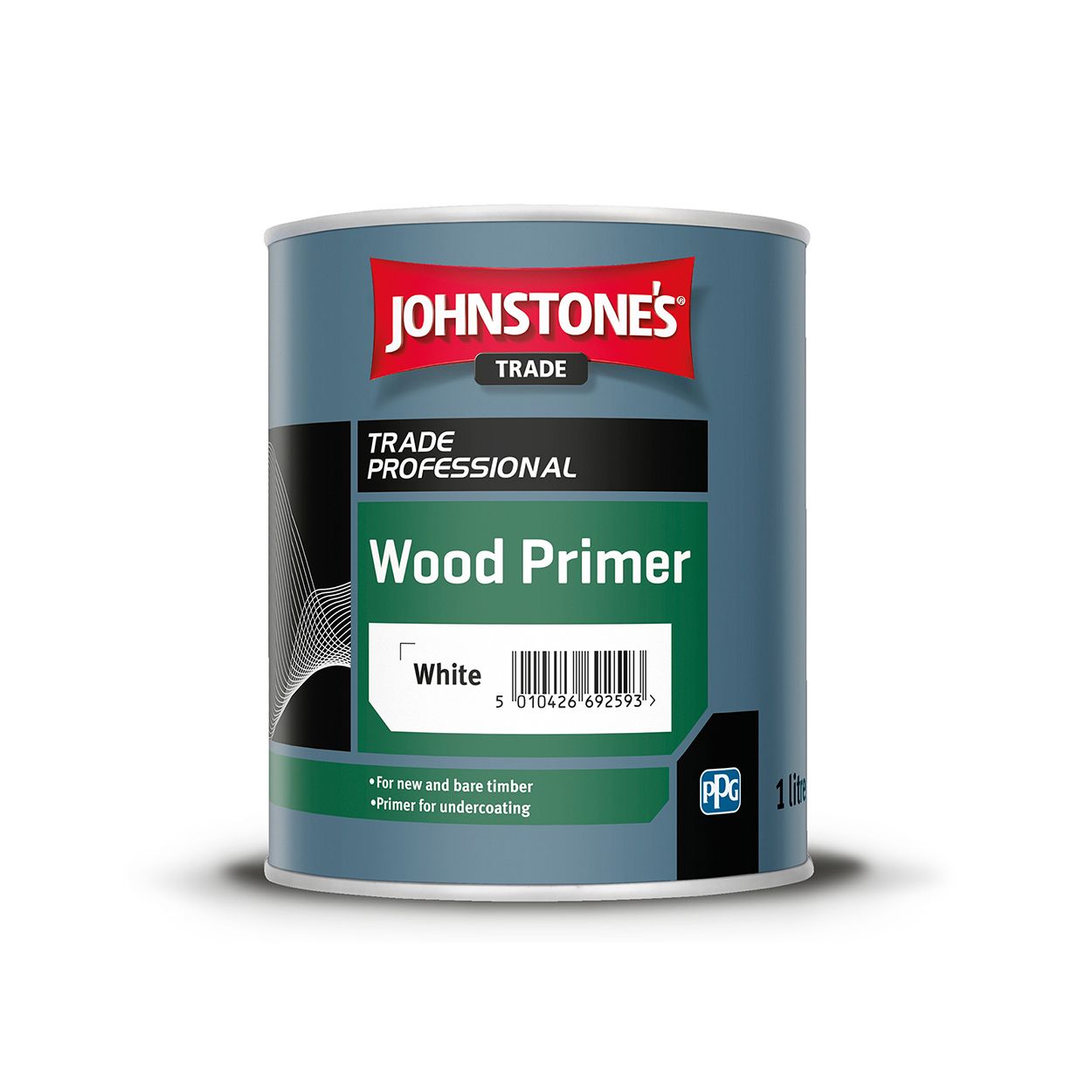 Johnstone's Trade - Wood & Metal Paint - Wood Primer - White - 1L