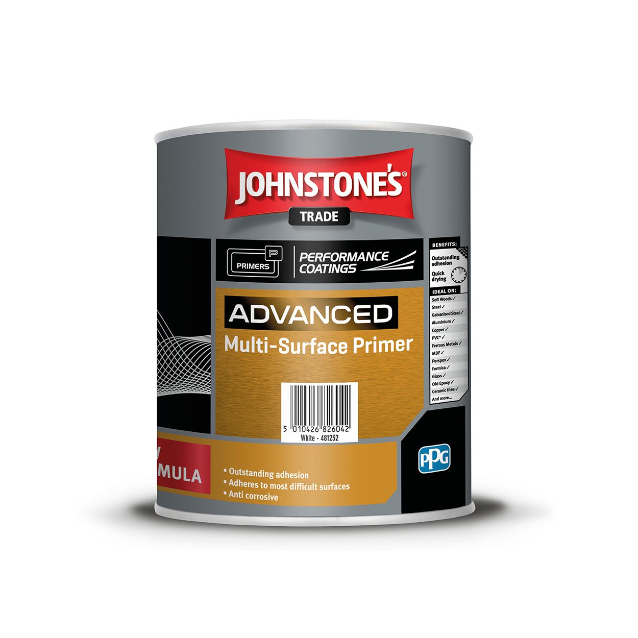 Johnstone's Trade - Advanced Multi Surface Primer - White - 1L