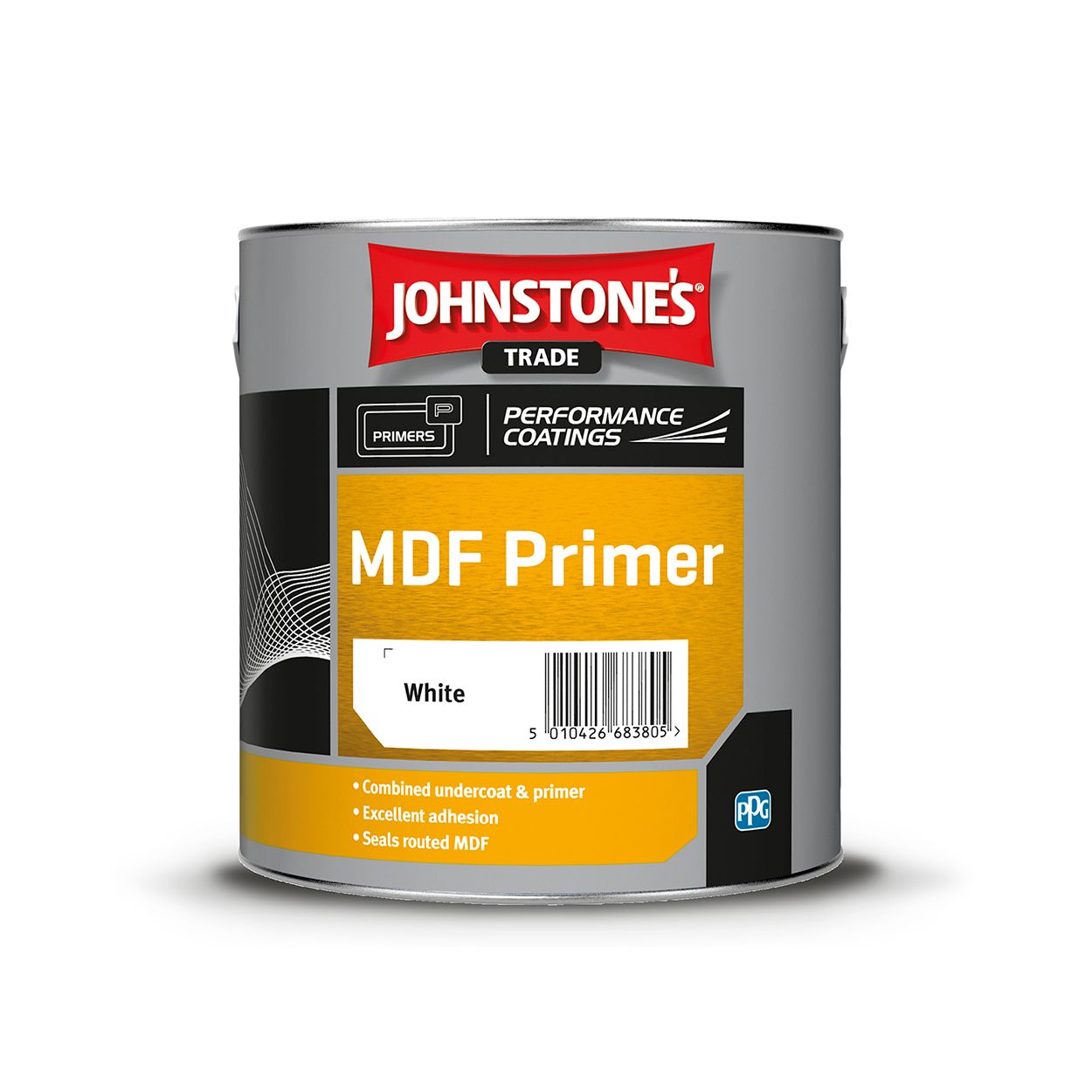 Johnstone's Trade - Wood & Metal Paint - MDF Primer - White - 2.5L
