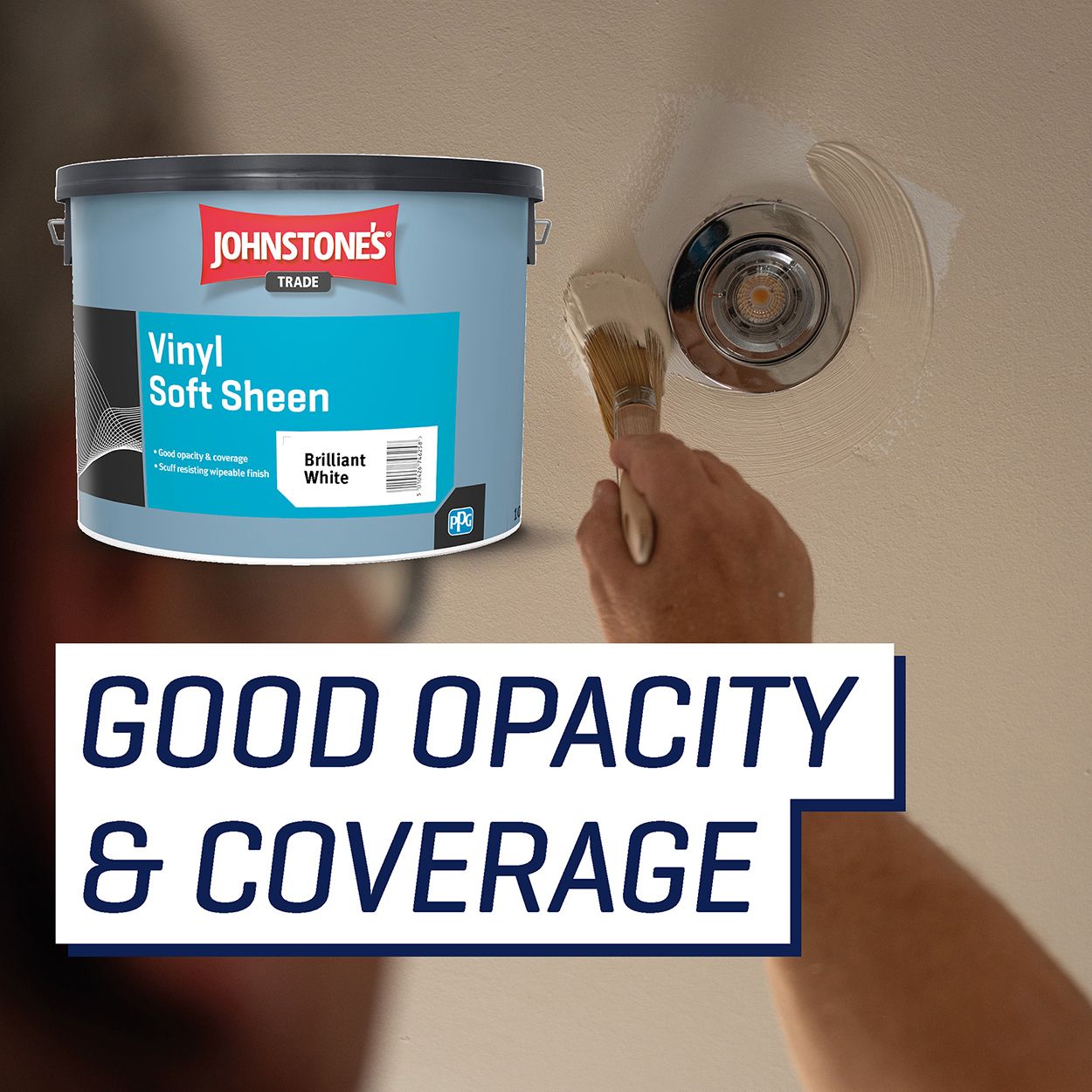 Johnstone's Trade - Vinyl Soft Sheen Paint - Magnolia - 5L