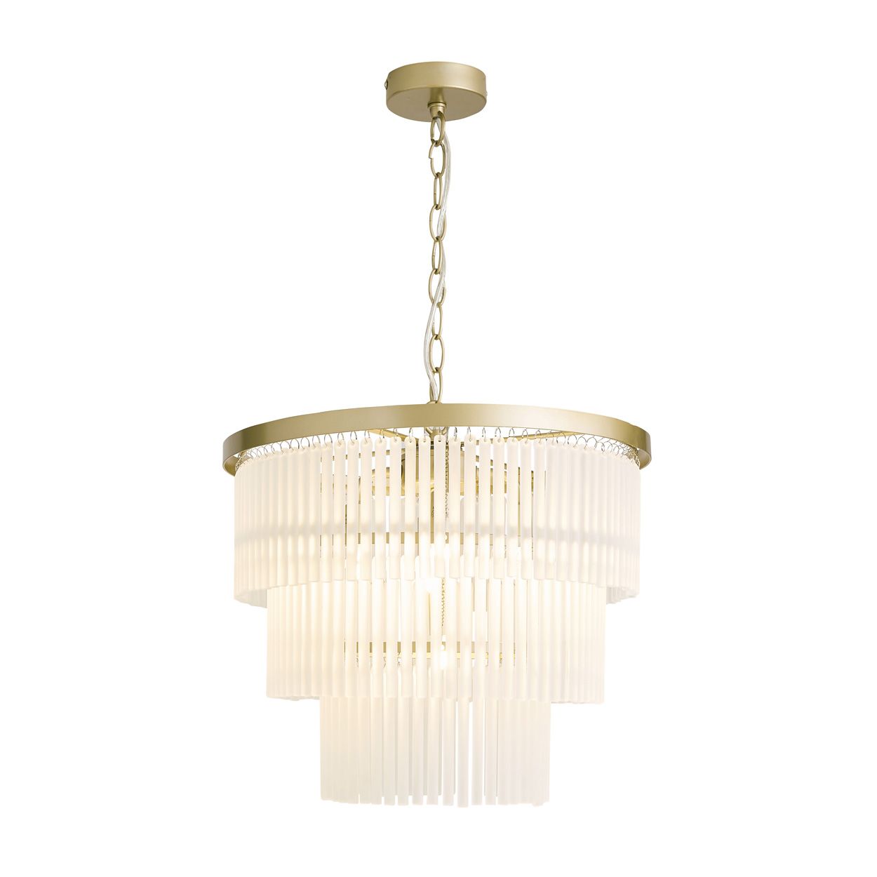 Lupin 5 Light Pendant Brass