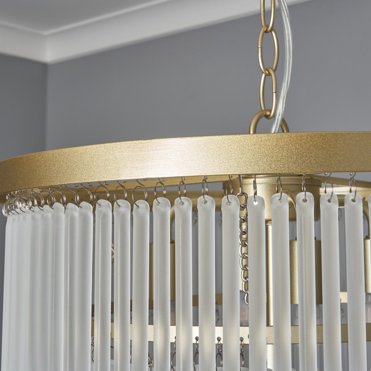 Lupin 5 Light Pendant Brass