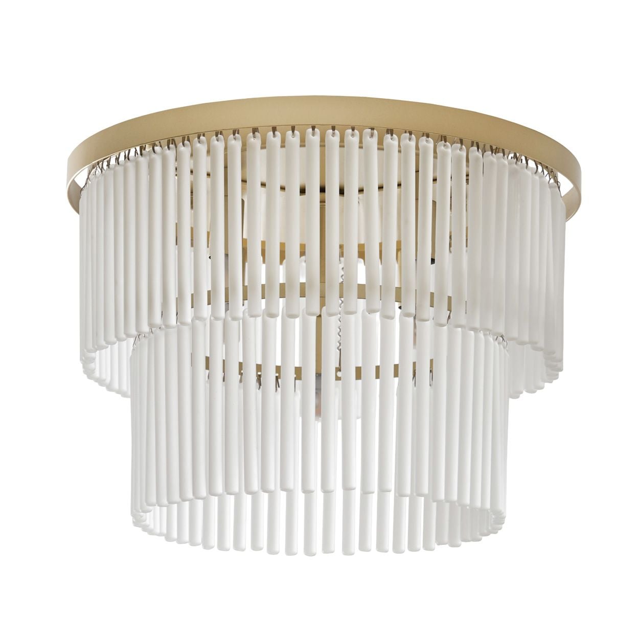 Lupin 5 Light 2 Tier Flush Brass