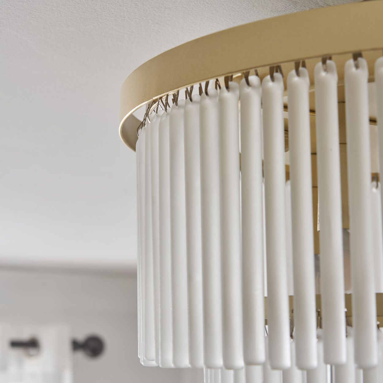 Lupin 5 Light 2 Tier Flush Brass