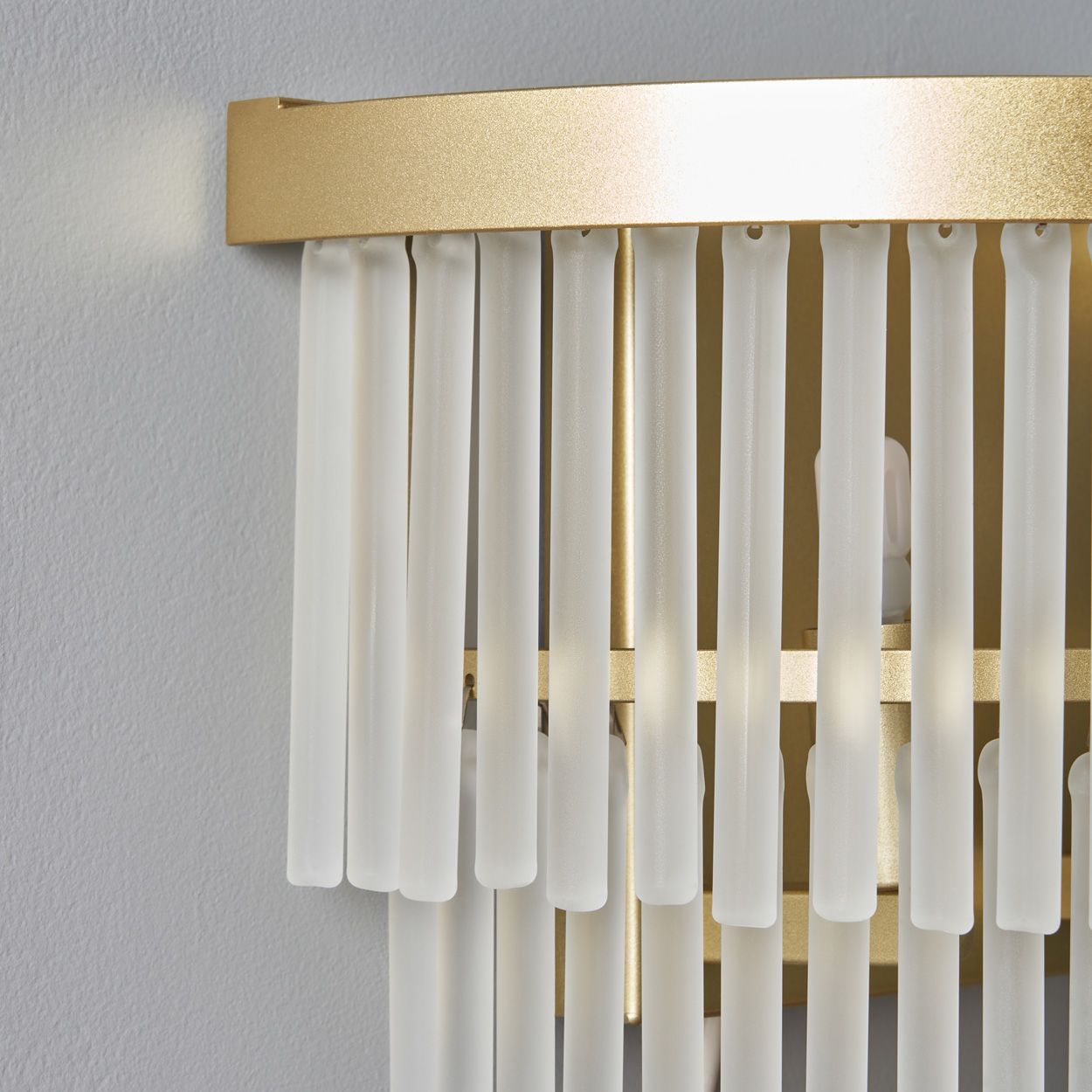 Lupin 2 Tier Wall Light Brass