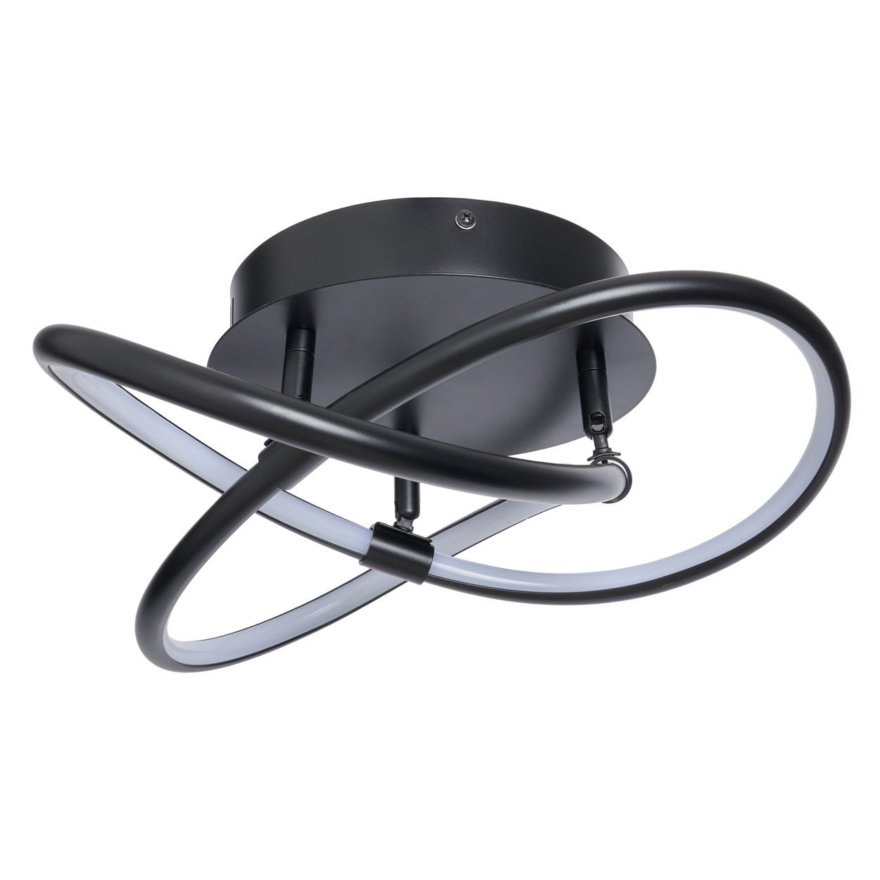 Serio Knotted Shape Led Flush Black