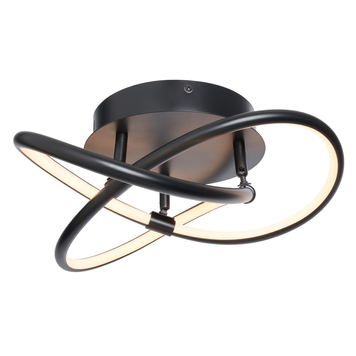 Serio Knotted Shape Led Flush Black