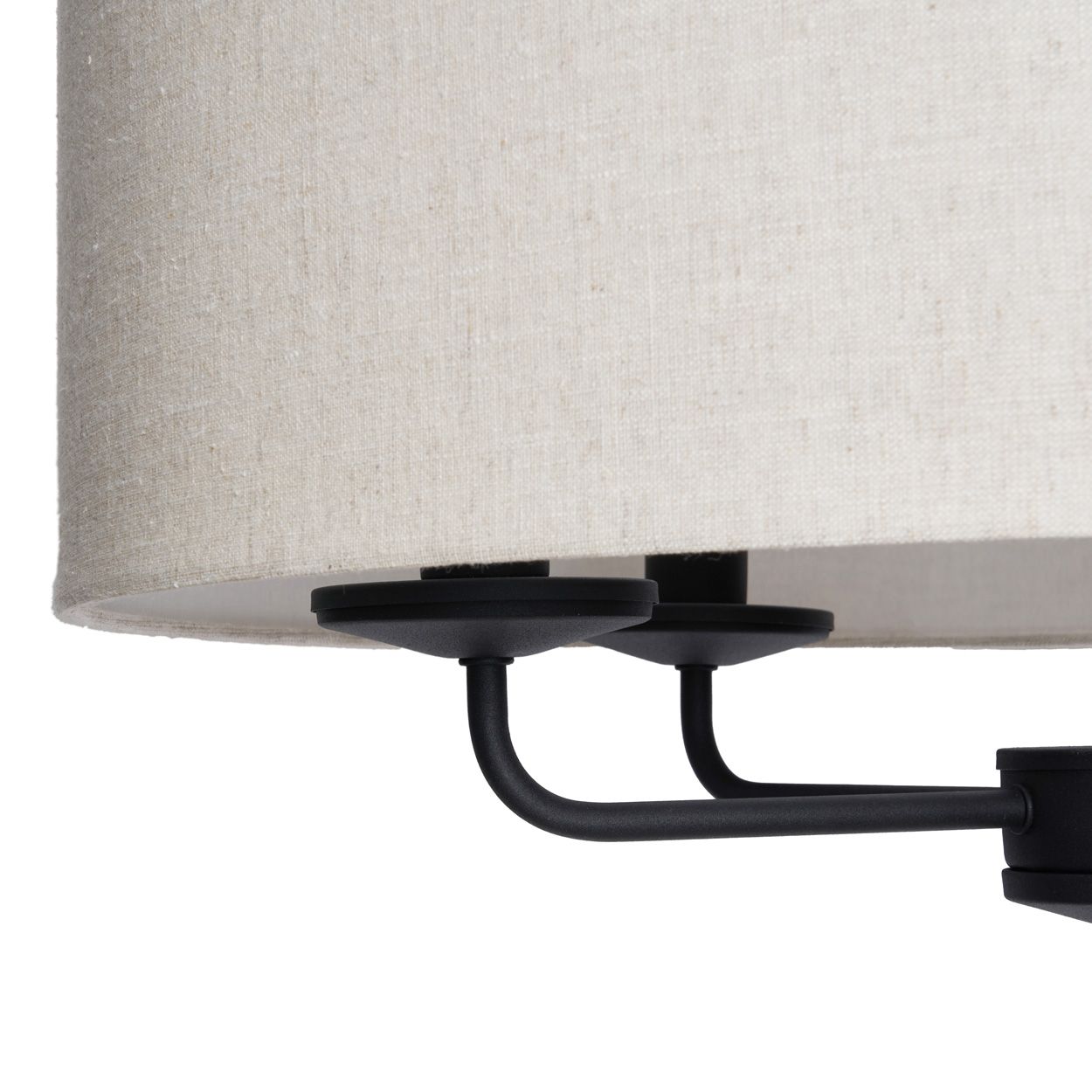 Tucken 5 Light Hotel Pendant Black Ivory