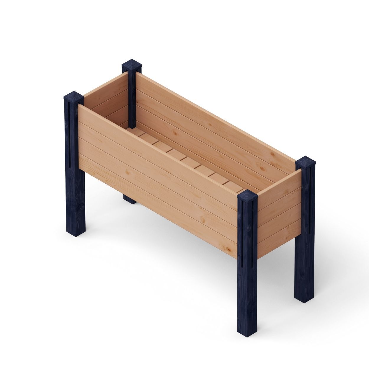 Puzzle Elevated Planter 15cm Black Brown