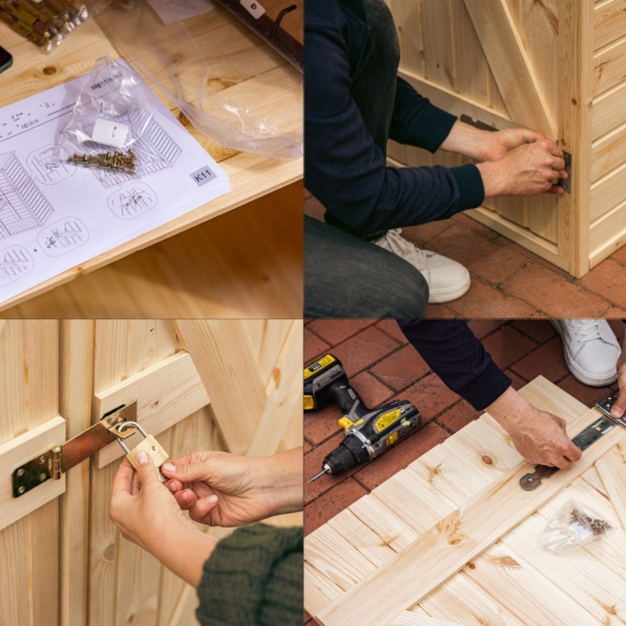 Upyard Tool Shed With Shelving System