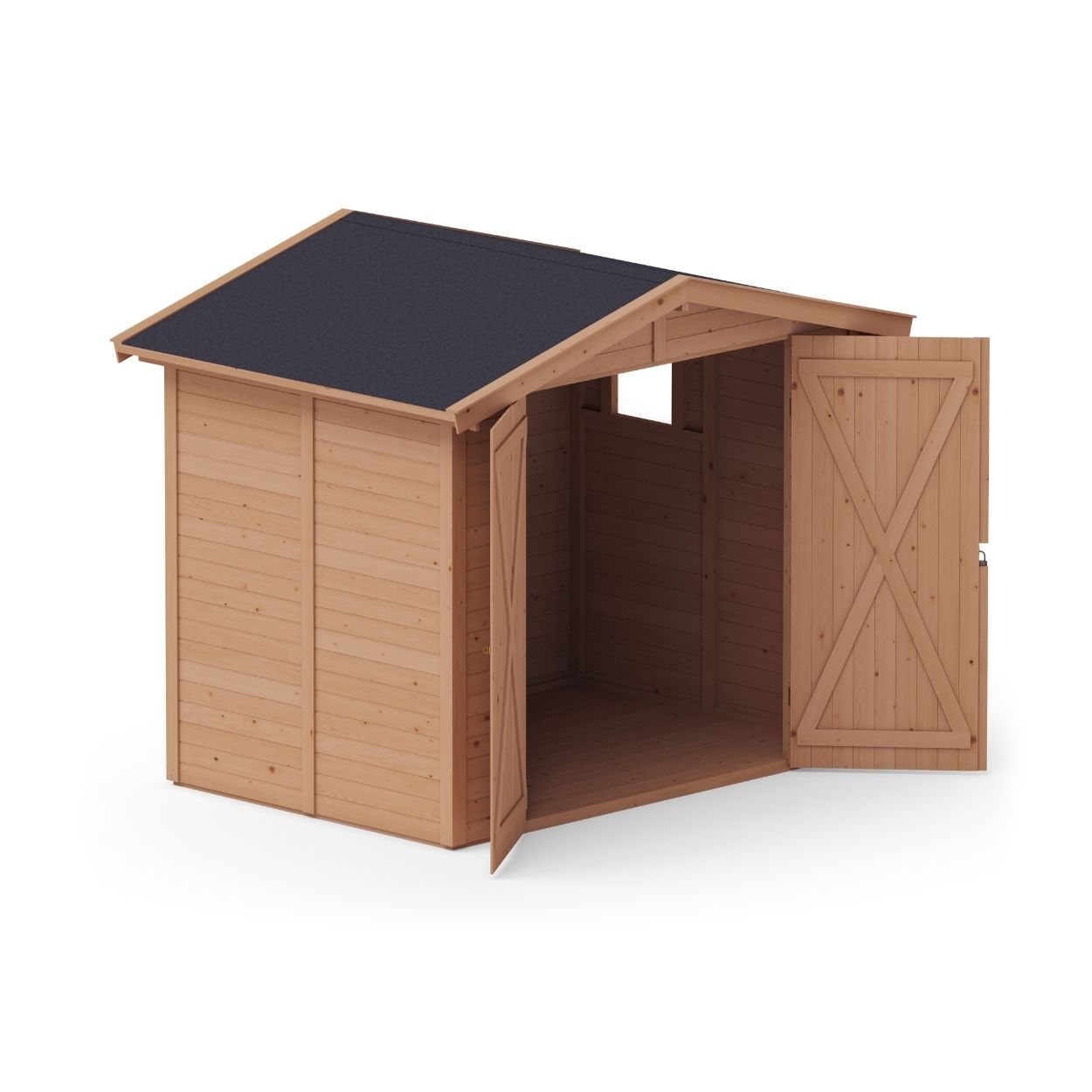 Upyard Brown Garden Storage Shed 8ft x 5ft 5"