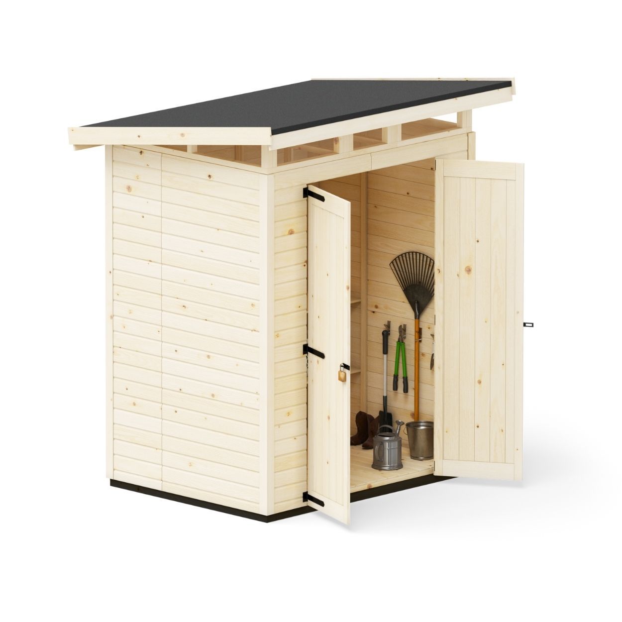 Upyard Strongbox Natural Storage Shed 5ft 3" x 4ft 1"