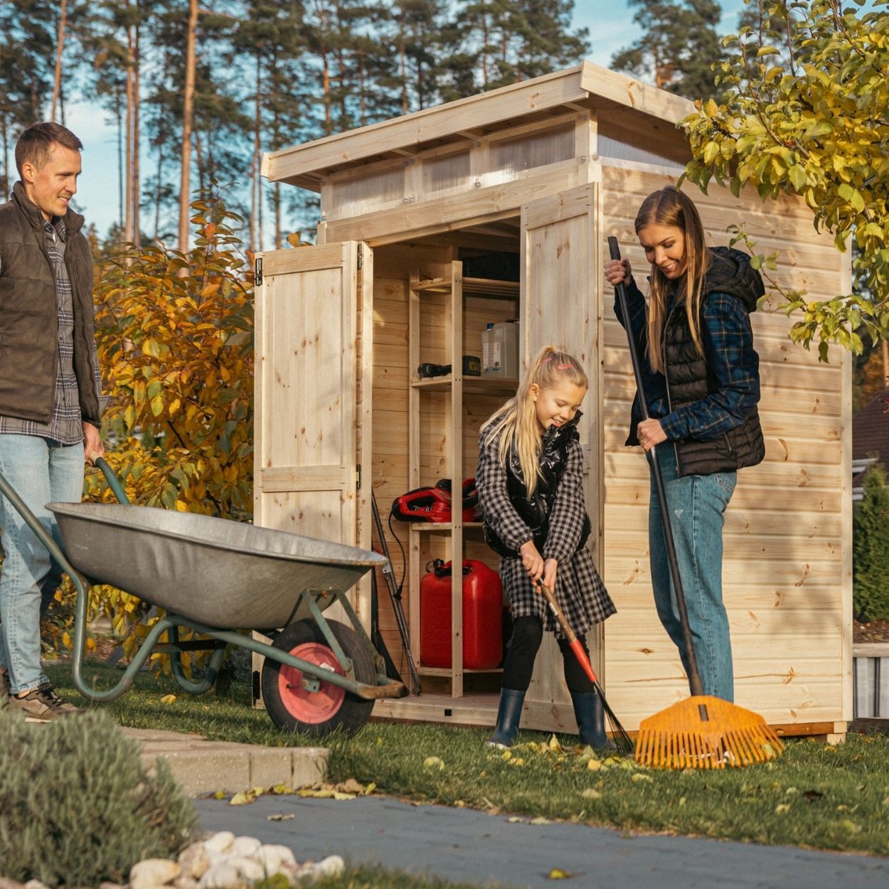 Upyard Strongbox Natural Storage Shed 5ft 3" x 4ft 1"