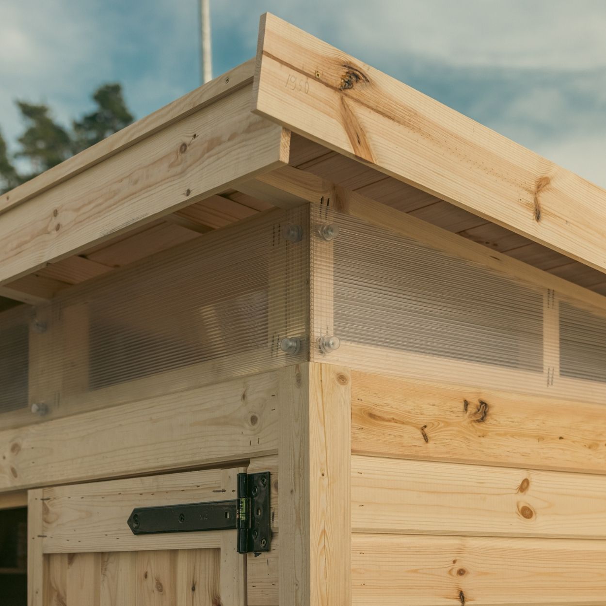 Upyard Strongbox Natural Storage Shed 6ft 6"x 5ft 3"