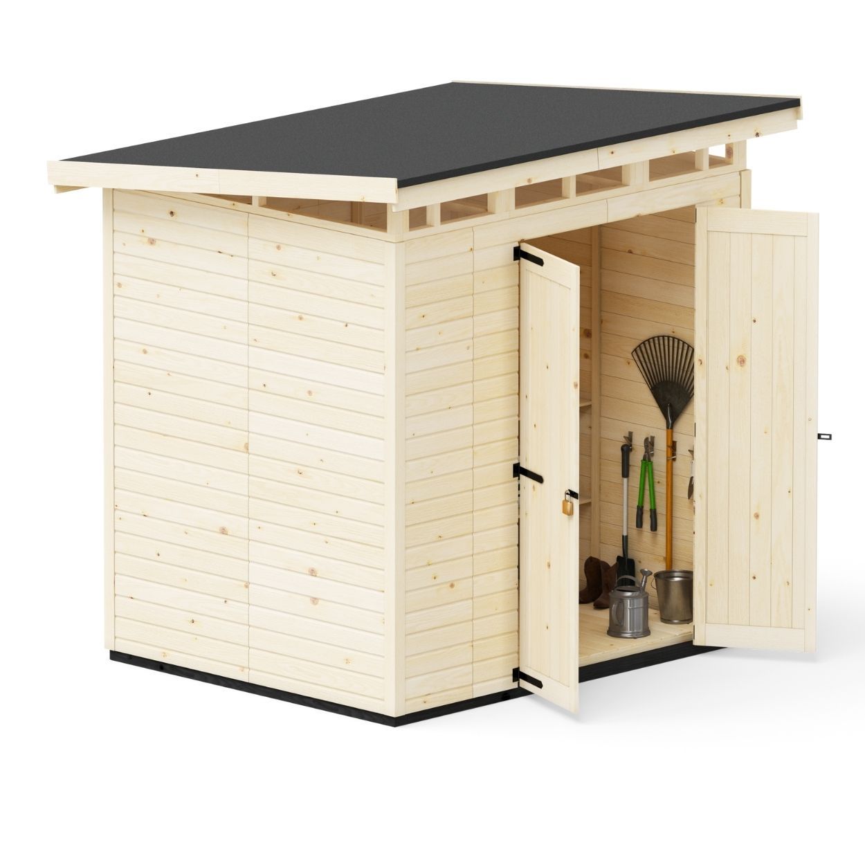 Upyard Strongbox Natural Storage Shed 6ft 6"x 5ft 3"
