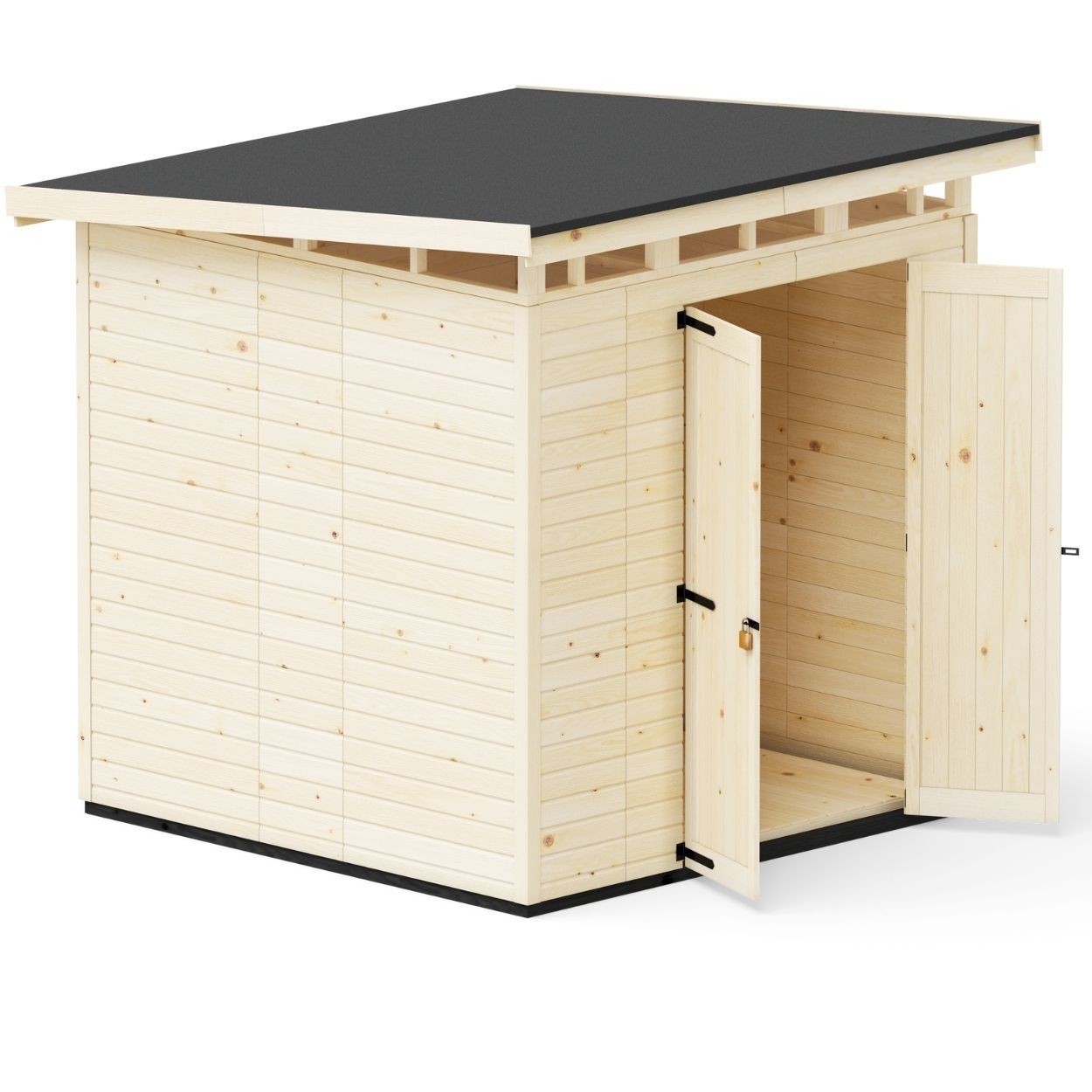 Upyard Strongbox Natural Storage Shed 6ft 6" x 6ft 6"