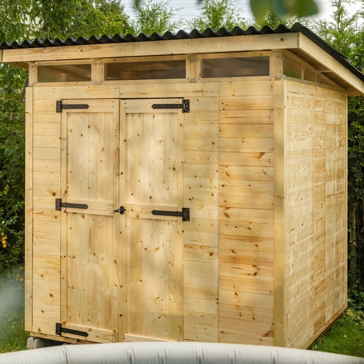 Upyard Strongbox Natural Storage Shed 6ft 6" x 6ft 6"