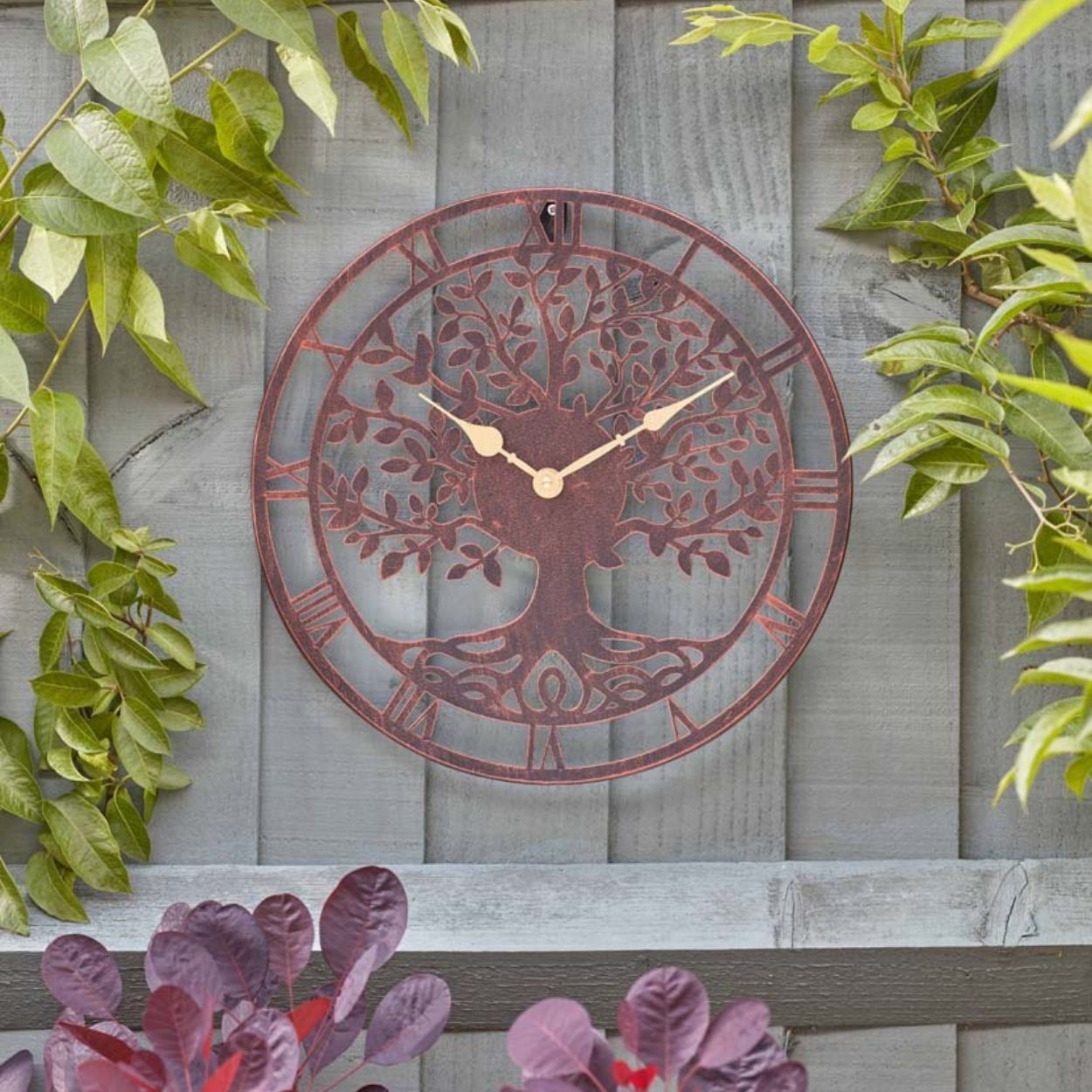 Smart Garden Outside In Tree Of Life Clock 12 inch