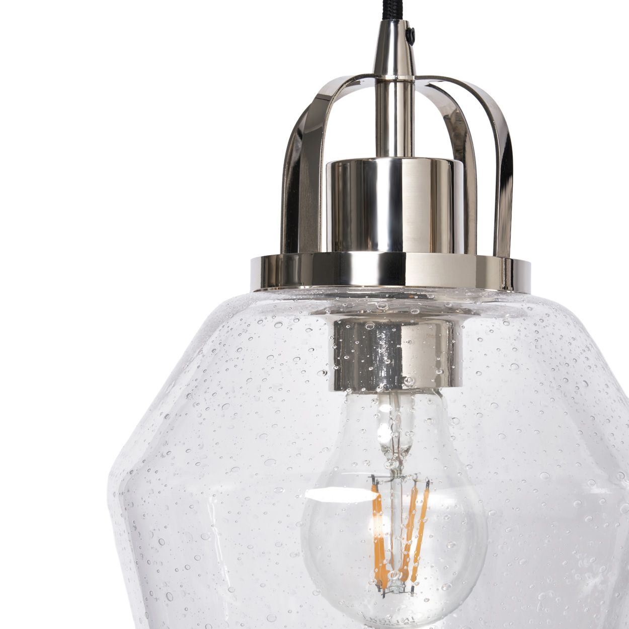 Merrien 3 Light Diner Bar Pendant Polished Nickel
