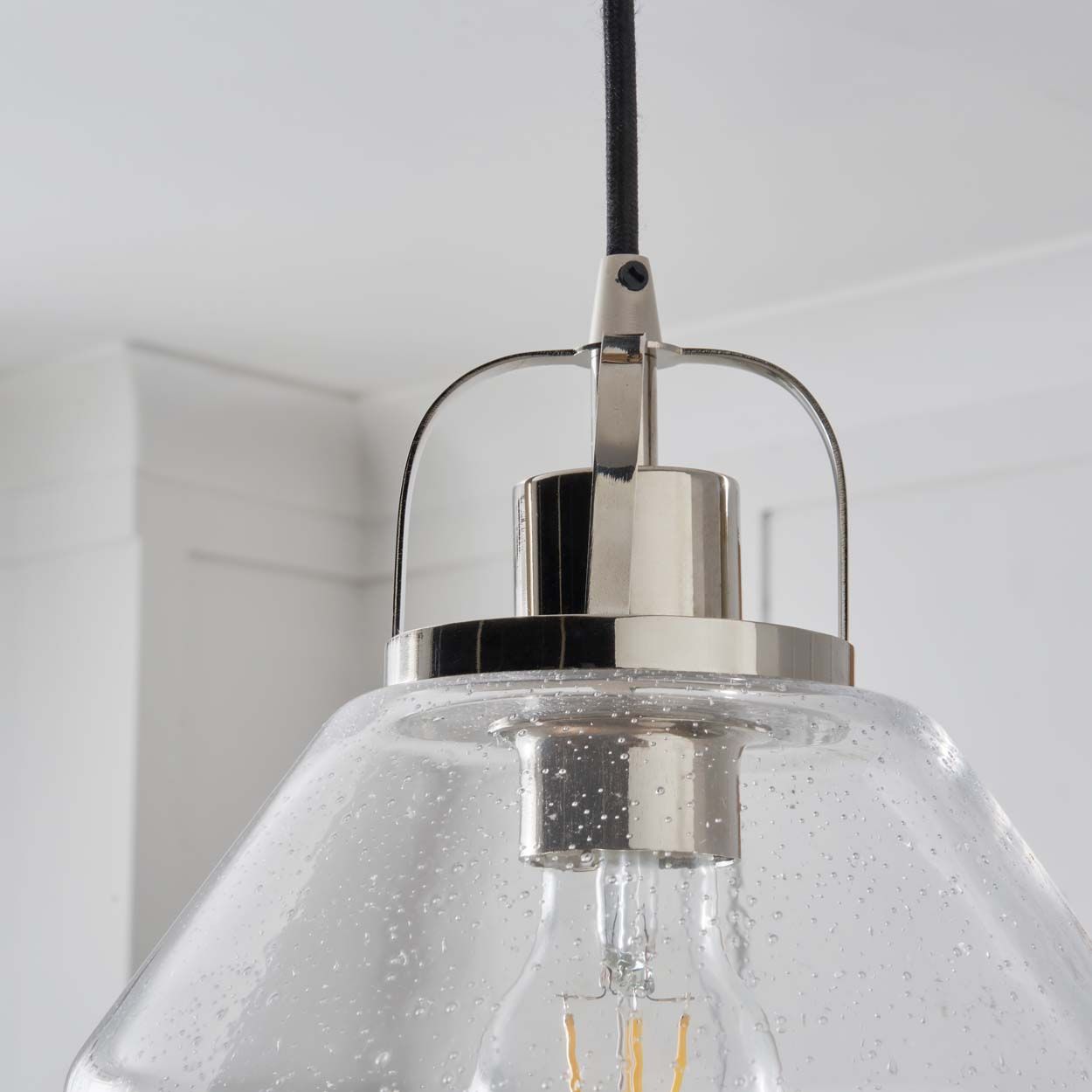 Merrien 1 Light Pendant Polished Nickel