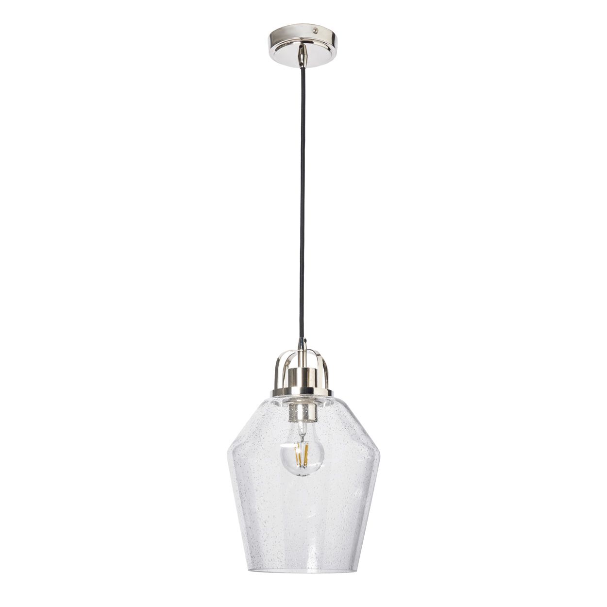 Merrien 1 Light Pendant Polished Nickel