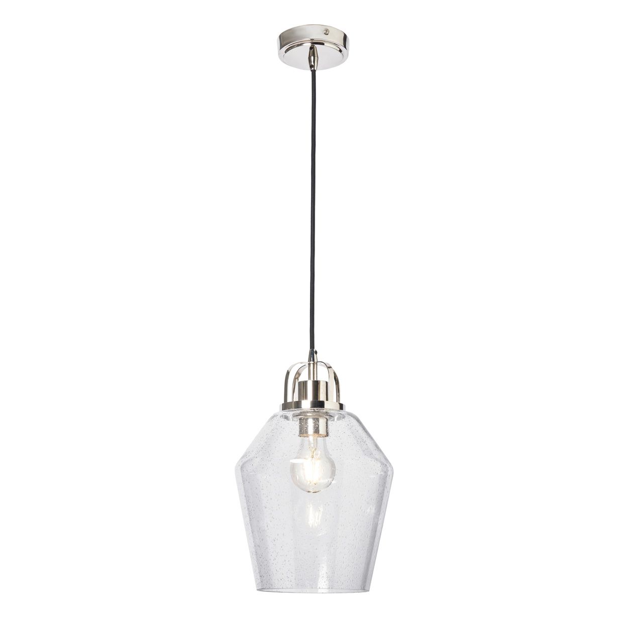 Merrien 1 Light Pendant Polished Nickel
