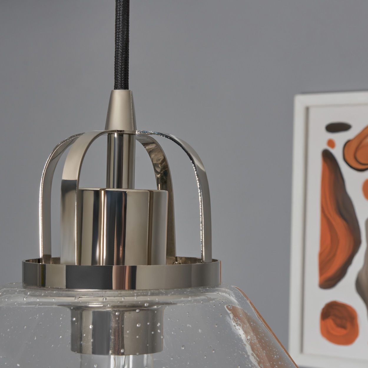 Merrien 1 Light Pendant Polished Nickel