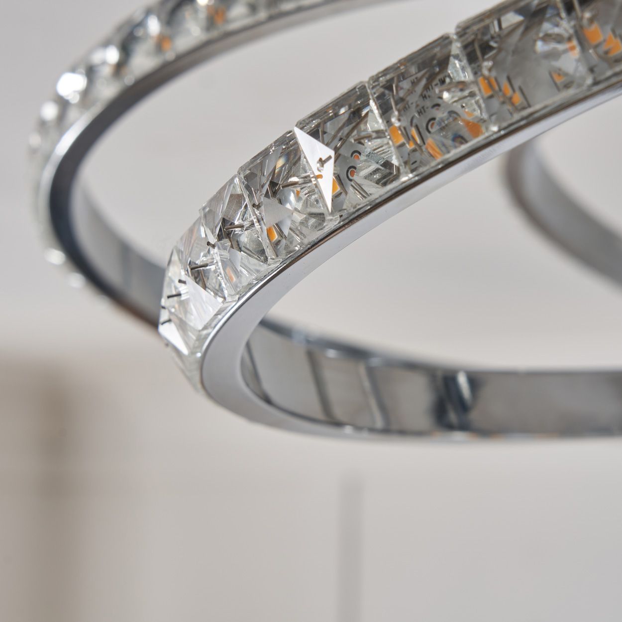 Austell Swirl Led Flush Chrome