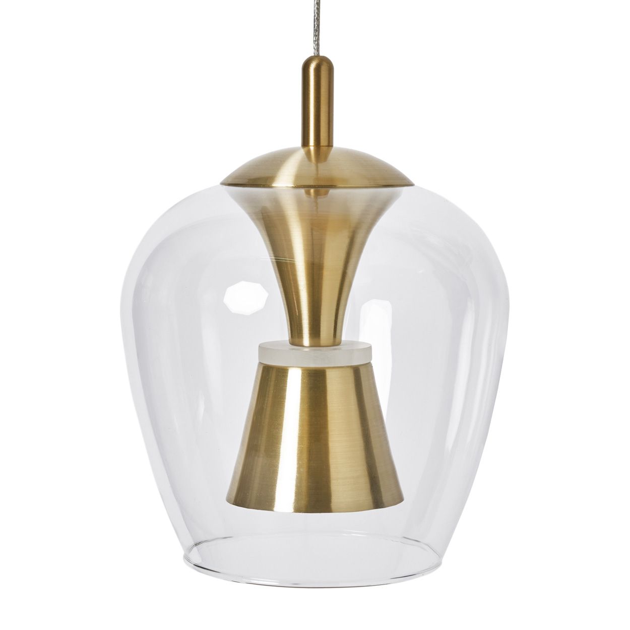 Berton 3 Light Cascade Pendant Satin Brass