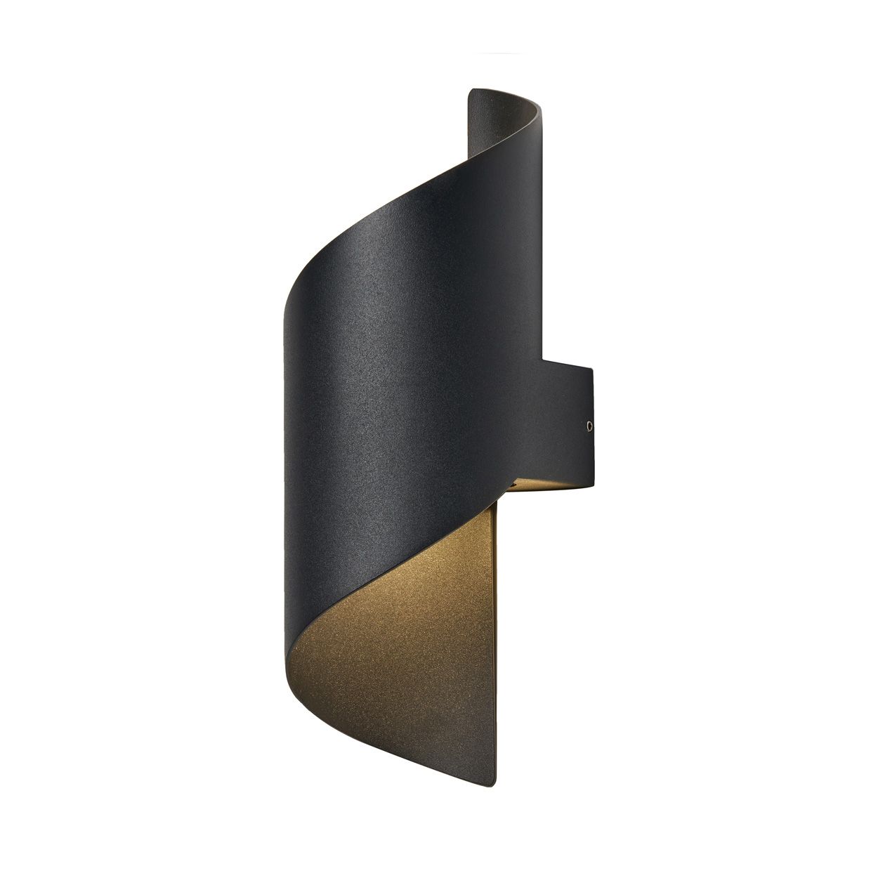 Marple 10W Led Coil Wall Light Black