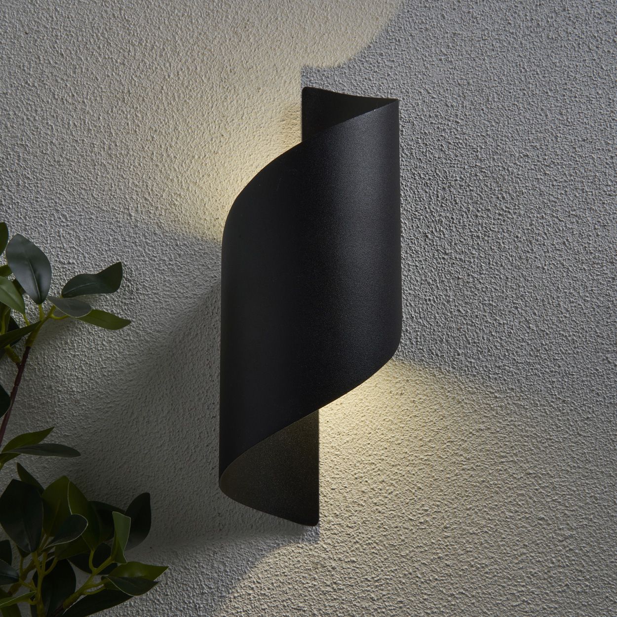 Marple 10W Led Coil Wall Light Black