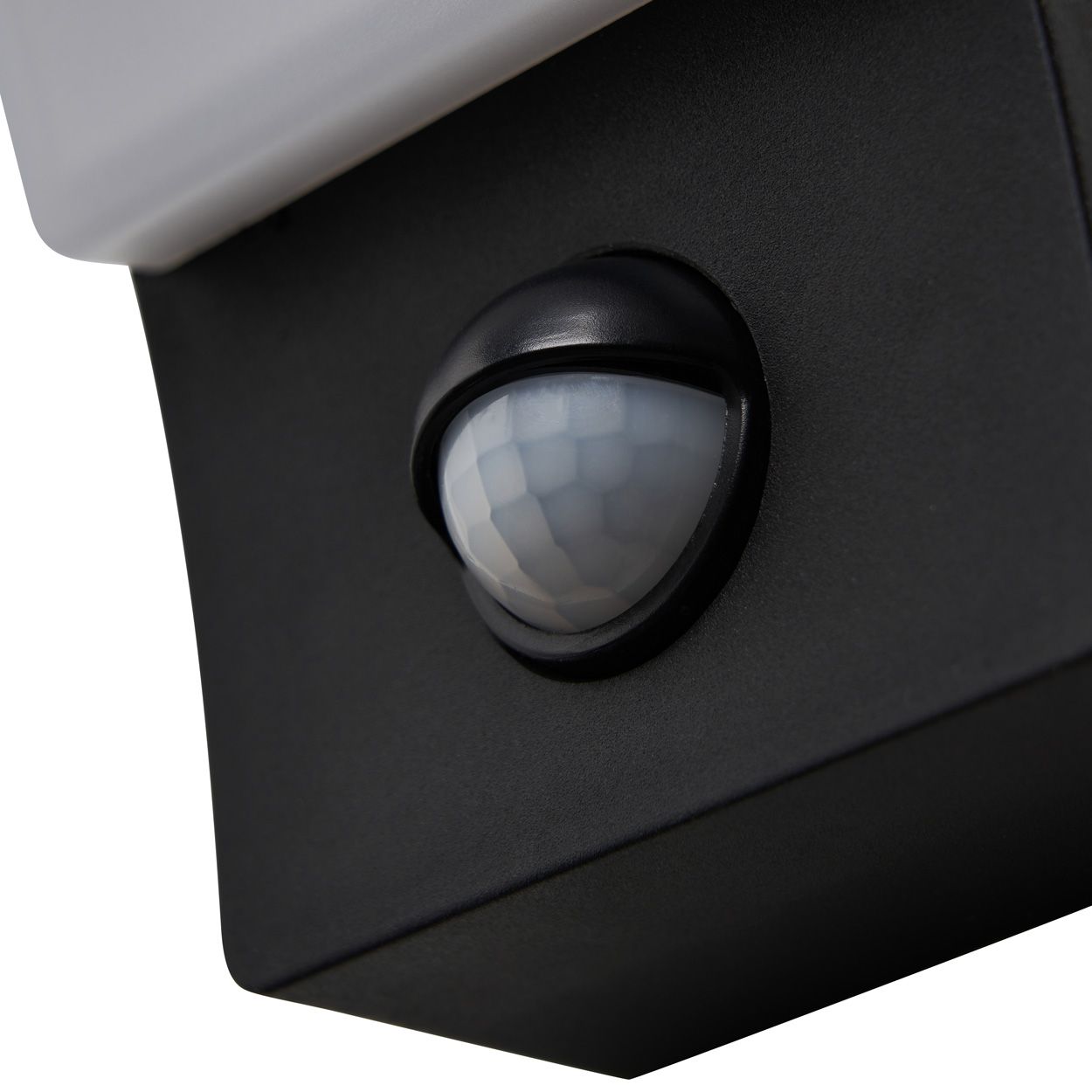 Axel 12W Led Curved Wall Light Pir Ip65 Black