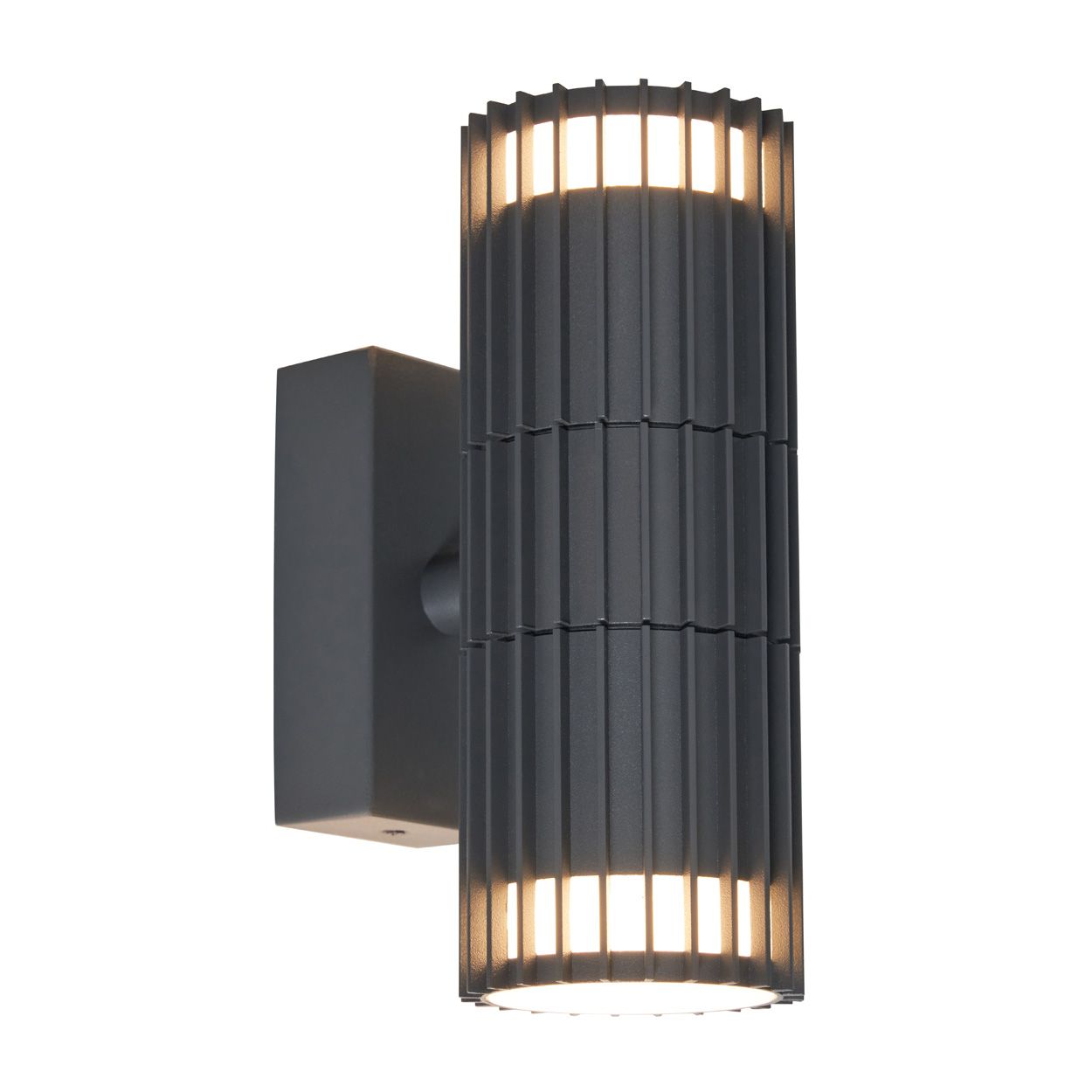 Sandlow 2 Light Up/Down Wall Light Ip65 Anth