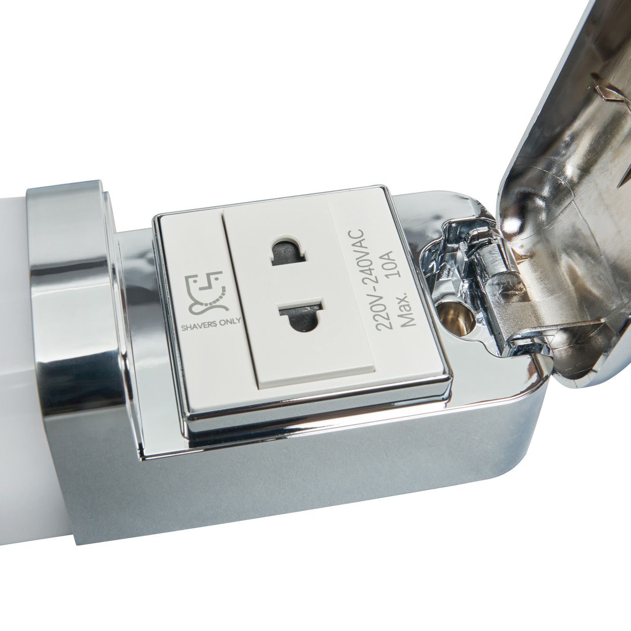 Scalo Shaver Light Ip44 Silver