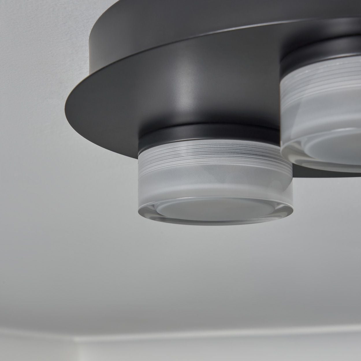 Sena 3 Plate Led Flush Black