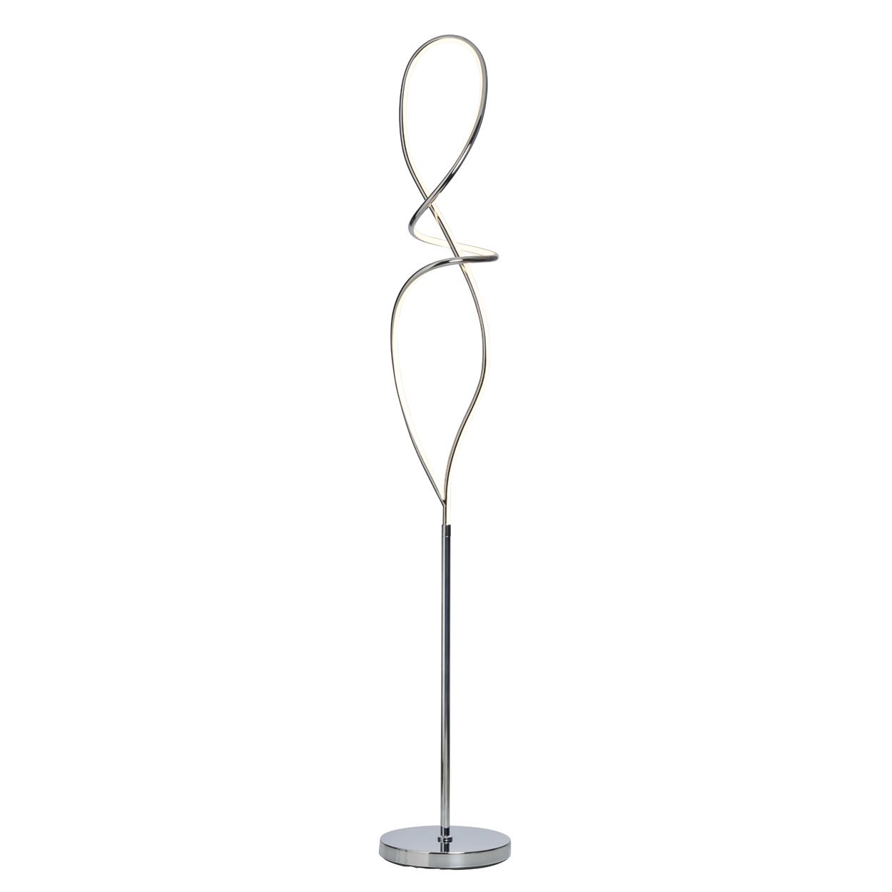 Adel Led Spiral Floor Lamp Chrome