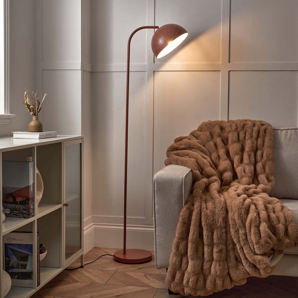 Bolsena Dome Floor Lamp Copper